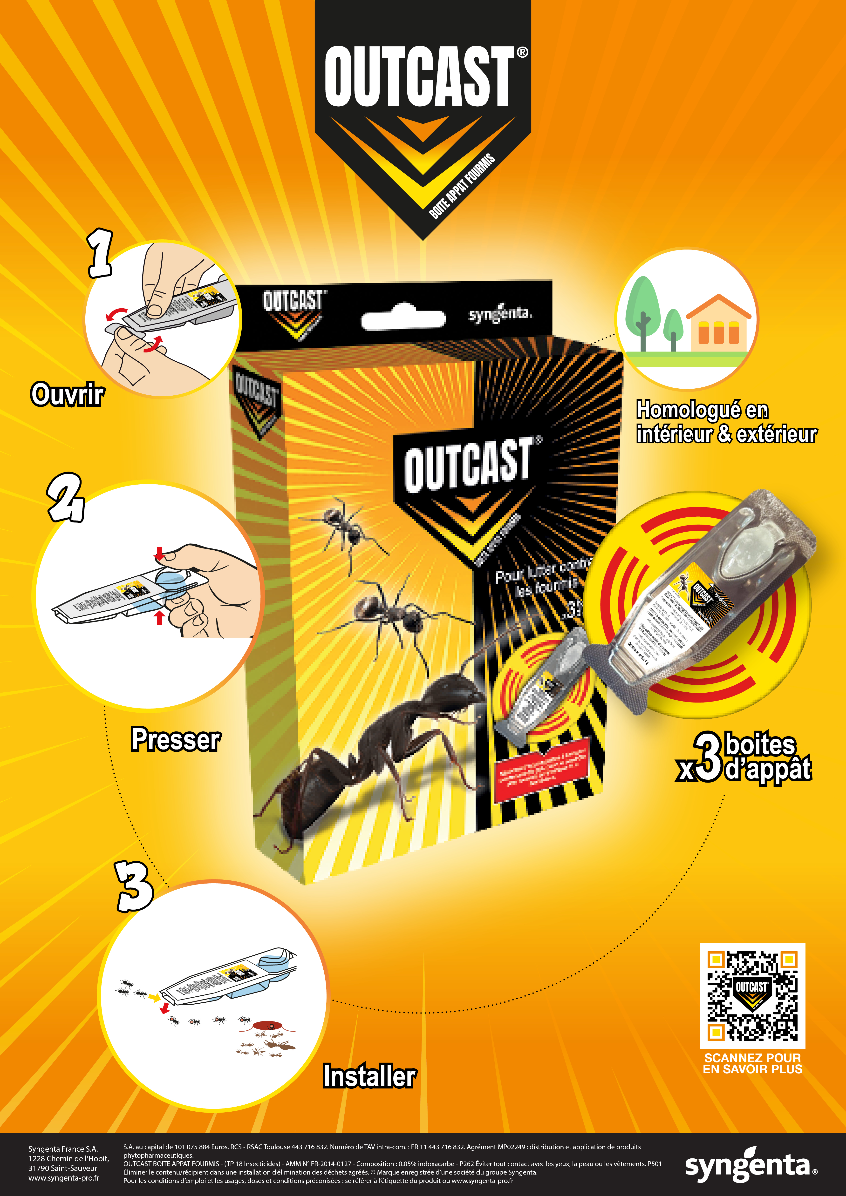 boite appât fourmis outcast flyer