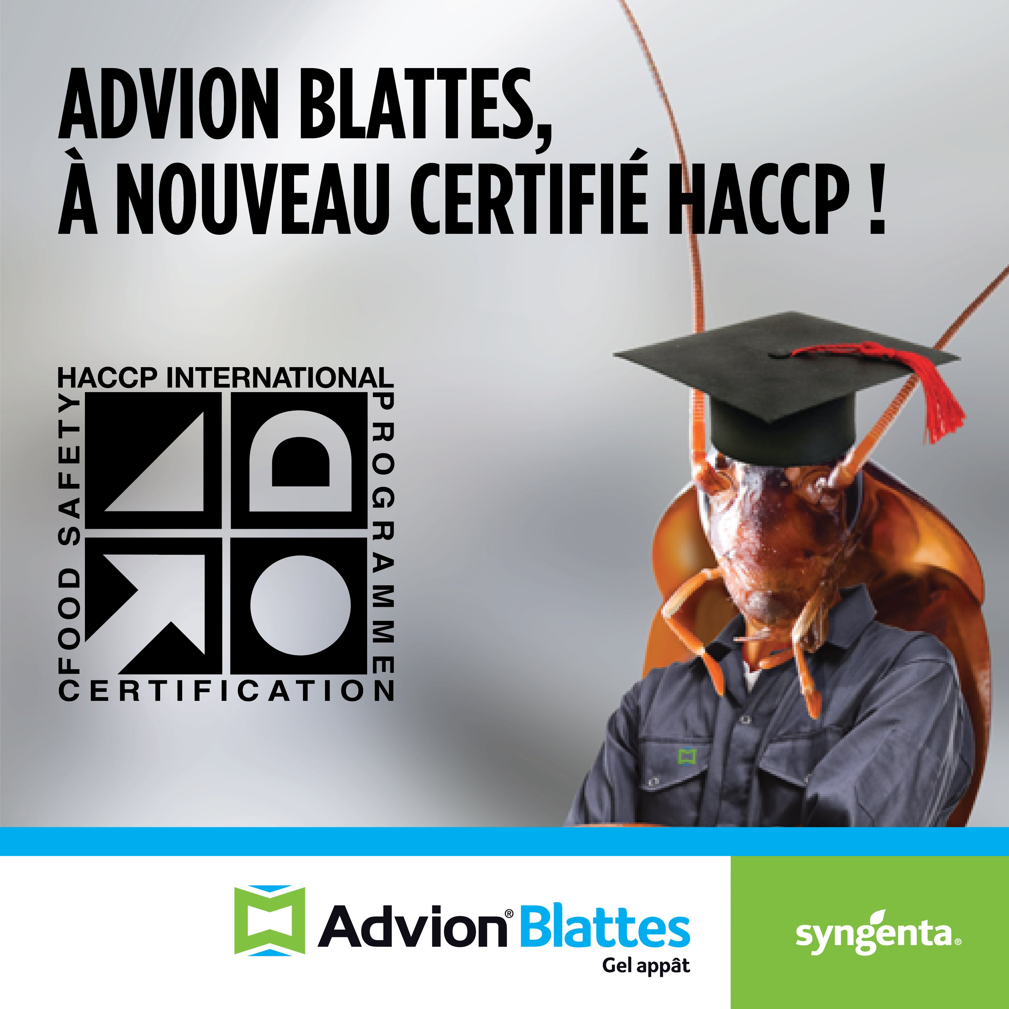 visuel certification haccp advion blattes