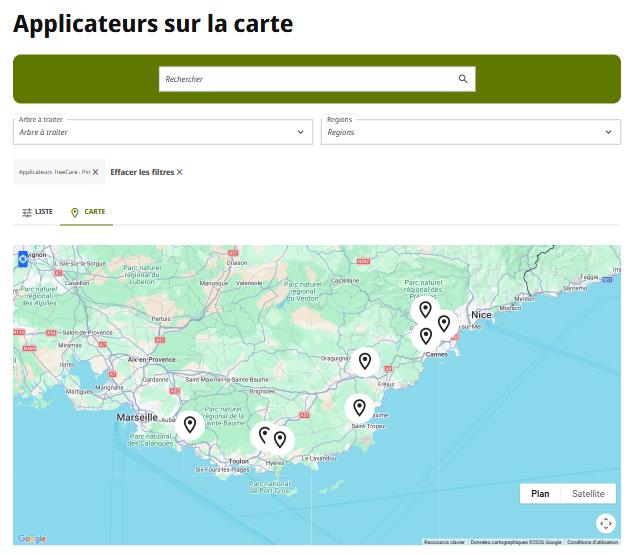 screen applicateurs carte