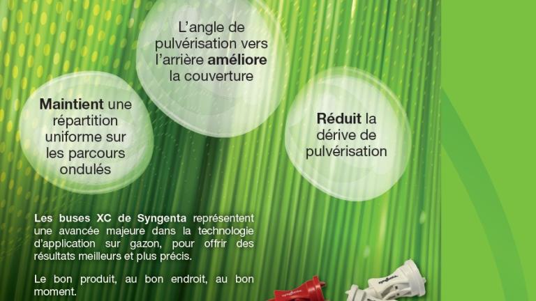 Flyer bien appliquer avec les buses XC de Syngenta