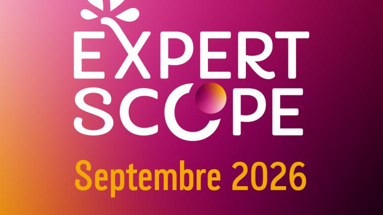Logo Expert Scope sur fond dégradé rose-orange, texte « Septembre 2026 », syngenta.