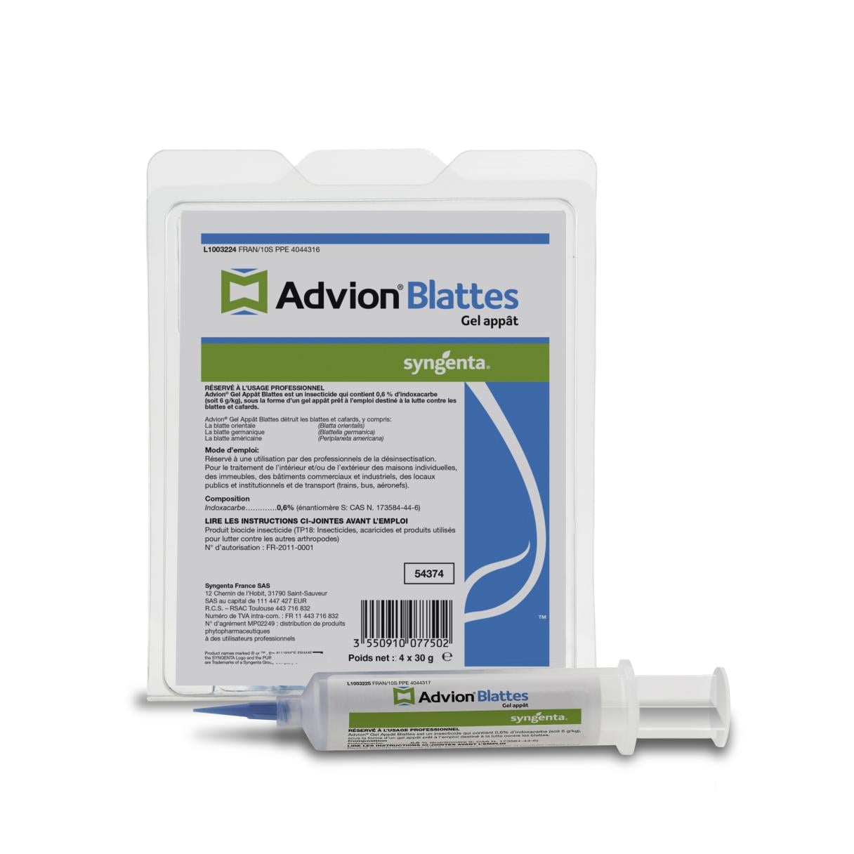 blister gel appât advion blattes